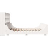  Knjižna postelja brez vzmetnice bela 180x200 cm trden les | Shoptok.si