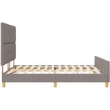  Krevetna konstrukcija Sivo-smeđa 180 x 200 cm tkanina | shoptok.hr