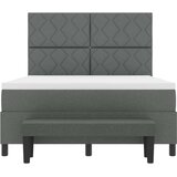  Krevet s opruga kutije Tamno siva 140 x 190 cm tkanina | shoptok.hr
