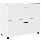 vidaXL Kopalniška omarica Bela 76.5 x 35 x 64 cm Konstruiran les | Shoptok.si
