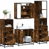  4-dijelni set kupaonskog namještaja boja hrasta drveni | shoptok.hr
