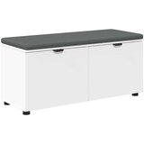  Haldna klop z blazino s shranjevanjem Bela 100 x 38 x 46 cm, (5000155723) | Shoptok.si