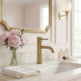 REA Bath Kupaonska miješalica Rea Lungo Stripe Brush Gold Low | shoptok.hr