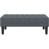  Klupa s jastukom Tamno siva 113 x 57 x 39 cm Baršun | Eponuda.com