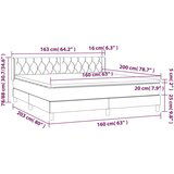  Box spring postelja z vzmetnico modra 160x200 cm blago, (20896120) | Shoptok.si