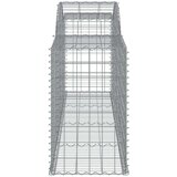  Lučne gabionske košare 4 kom 300x50x80/100 cm pocinčano željezo | shoptok.hr