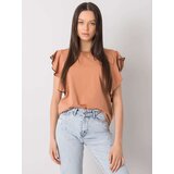 FANCY Blouse-FA-BZ-7063.53P-camel | Shoptok.si