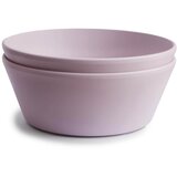 Mushie Round Dinnerware Bowl skledica Soft Lilac 2 kos | Shoptok.si