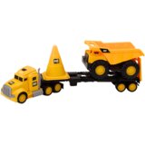  Set građevinskih vozila - kiper + šleper - žuti | Shoptok.si