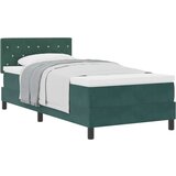 Box Spring Postelja z Blazino Temno Zelena 100x200 cm Žamet, (22051968) | Shoptok.si