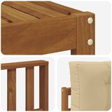  Set vanjskih sofa 6 kom. Prirodna i bež Smeđa 329 x 162,5 x 73 cm | shoptok.hr