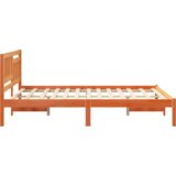  Konstrukcija postelje z vzglavjem Voskast rjav 120 x 200 cm, (5000127268) | Shoptok.si