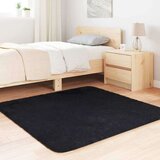  Čupavi tepih s visokim vlaknima crni 120x120 cm poliester | shoptok.hr