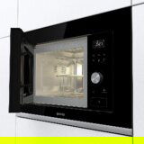 Gorenje BMX201AG1BG ugradbena mikrovalna, crno staklo / nehrđajući čelik | shoptok.hr