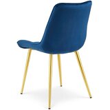  BERA stolica - tamnoplavi baršun / zlatne noge x 3 | shoptok.hr