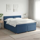  Boxspring krevet s madracem Plava 140 x 190 cm Tkanina | shoptok.hr