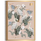 Blok KOLEGIJ A6 KARO 80L METALLIC SATIN GOLD INTERDRUK | Eponuda.com