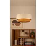  Visilica na sajli NATIA 1xE27/60W/230V prečnik 45 cm bela/braon | Eponuda.com