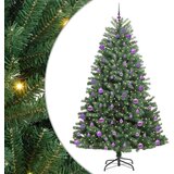 vidaXL Umetno Zložljivo Božično Drevo Zelena 240 cm PVC in kovina | Shoptok.si