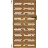  Vrtna vrata 85 x 175 cm od čelika COR-TEN četvrtasti dizajn | shoptok.hr
