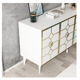 Hanah home cagla - white, gold whitegold console | ePonuda.com