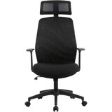 XORA pisarniški stol umetna masa, tekstil črna | Shoptok.si