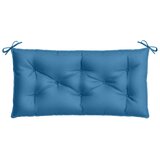  Jastuk za vrtnu klupu prošarano plavi 100x50x7 cm tkanina | shoptok.hr