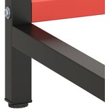  Okvir za radni stol mat crni i mat crveni 180x57x79 cm metalni | shoptok.hr