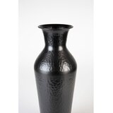 White Label Črna jeklena visoka vaza (višina 49 cm) Dunja – | Shoptok.si