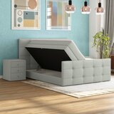 Modern Living Postelja Boxspring Josie-C, Srebrna, 160x200 | Shoptok.si