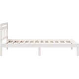  Krevetna konstrukcija Bijelo 75 x 190 cm Čvrsto borovo drvo | shoptok.hr