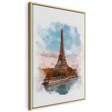  Slika - Paris View (1 Part) Vertical 80x120 U prirodnom drvenom okviru | shoptok.hr