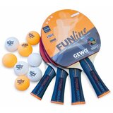 Gewo Set reketa za stoni tenis i loptice Family & Friends, Narandžasti Cene