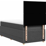  Okvir kreveta s oprugama i madrac tamnosivi 80x200cm od tkanine | shoptok.hr
