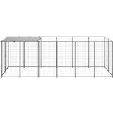  Kavez za pse srebrni 330 x 110 x 110 cm čelični | shoptok.hr