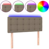 Maison Chic led posteljno vzglavje - vzglavna omarica - nočna omarica taupe 100x5x78/88 cm blago, (21706291) | Shoptok.si