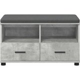  Klupa za hodnik s jastukom Betonsko Siva 80 x 38 x 46 cm | shoptok.hr