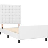  Okvir za krevet s uzglavljem bijela 90x200 cm od umjetne kože | shoptok.hr