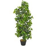vidaXL Umetna rastlina lovorovo drevo z loncem zelena 120 cm | Shoptok.si