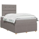 Boxspring krevet s madracem Sivosmeđa 120 x 190 cm Tkanina | shoptok.hr