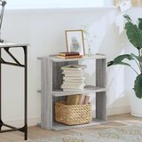  Regal za knjige s 3 razine siva boja hrasta 60x30x60 cm drveni | shoptok.hr