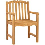  Vrtna stolica 2 pcs Prirodna 58 x 60 x 93 cm Čvrsto teak drvo | shoptok.hr
