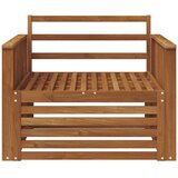  2 Komad Sofa s naslonima Čvrsto drvo akacije Prirodna - Prirodna Vučna šina | shoptok.hr