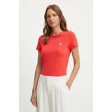 Guess Kratka majica ženski, rdeča barva