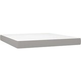  Box spring postelja z vzmetnico svetlo siva 180x200 cm blago, (20790853) | Shoptok.si