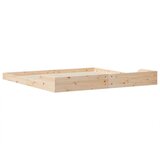  Krevetna konstrukcija Smeđa 180 x 210 cm Čvrsto borovo drvo | shoptok.hr