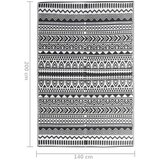 Vanjski tepih crni 140 x 200 cm PP Cijene