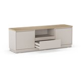 Marckeric Bež TV komoda u dekoru hrasta 161x55x40 cm Loreta – | shoptok.hr