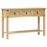 Maison Chic konzolna miza - miza ob steni Corona 114x34,5x73 cm trdna borovina, (21786079) Cene