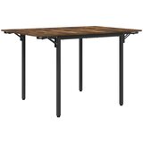  Produživi blagovaonski stol 120 x 81,5 x 75 cm Dimljeni hrast Slike